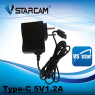 DC อะแดปเตอร์ Adapter 5V 1.2A 1200mA (แบบ Type - C) สำหรับ Vstarcam และ IP CAMERA ทั่วไป ...