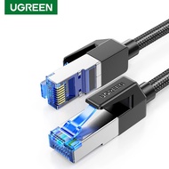 UGREEN CAT 8 Ethernet 40Gbps 2000Mhz CAT8 Networking Cotton Braided Internet Lan Cord For Laptops PS 4 Router RJ45