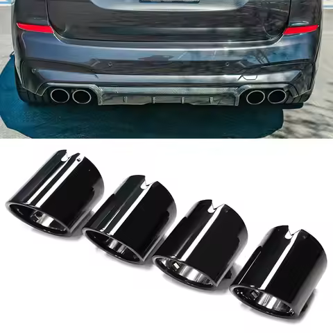 4 pcs/lot Exhaust Tip Trim Cover For BMW F97 X3M F98 X4M F95 X5M F96 X6M Competition Exhaust Tip Rep