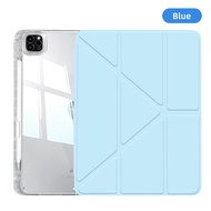GOOJODOQ for iPad Case Air 6 5 4 Pro 11 13 10th 9th Gen 8 7th Mini 6 2 Case with Pencil Holder Clear