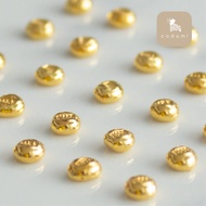 Fine Gold Bean  1g/Emas Bean 100%authentic 999gold 小金豆 jewellery