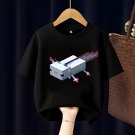 MINECRAFT AXOLOTL KIDS T-SHIRT FREE CUSTOM NAME