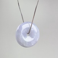 【願‧平安】紫羅蘭翡翠平安扣項鍊 | 天然緬甸玉A貨翡翠 | 送禮