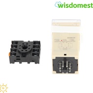 WISDOMEST Time Relay, 0.01S-99H99M DH48S‑2Z Digital Time Relay, Precision Timing with Socket Base 22
