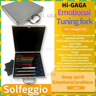 Solfeggio+432hz Tuning Fork Set Colorful Tuning Fork 10 Piece Set Aluminum Alloy Tuning Fork 174HZ 5