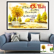 Do-it-yourself diamond painting - Thank you teacher diamond painting DF231, DF232: 75*50cm - Unattac