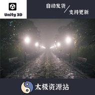 Unity3D Park in stormy weather (HDRP) [1.0] stormy weather Parking