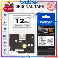 Brother TZE-FX231 TZE-S231 TZE231 (12mm) Black on White P-Touch Laminated Label Tape TZEFX231 TZE FX