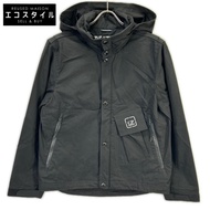 CP Company 16CLOW008A 24SS Black Metropolis Series HyST Stand Collar Jacket / Stand Collar Jacket Si