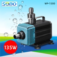 SOBO WP-7200 ปั๊มน้ำตู้ปลา บ่อปลา ทำน้ำพลุ น้ำตก กำลังไฟ 135w 5500ลิตร/1ช.ม. WP7200