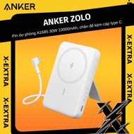 Anker Zolo A1685 30W magnetic backup battery, 10000mAh capacity, integrated and stand, with Type C p