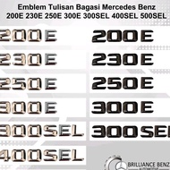MERCEDES 200E 230E 250E 300E 300SEL 400SEL 500SEL MERCY - 200E, CHROME WRITING EMBLEM