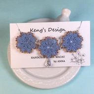 手織蕾絲水晶項鍊 / 禮物 / Swarovski水晶 / 客製化