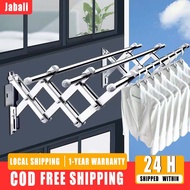 304 stainless steel material drying rack, stainless steel extendable wall mounted drying rack