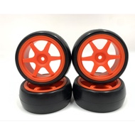 Jingshang FAZER FW06 fw05 Original Factory Hot Melt Tire 1/10 Flat Sports Car Tire HPI NITRO RS4