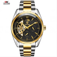 Tevise Luxury Automatic Watch for Men Luminous Tourbillon Clock Waterproof Mechanical Watch
