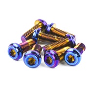 VRX MOTORCYCLE SCREW BOLT FULL THREAD M10*25mm - BLUE GOLD Y15ZR LC135 Y125/ 125Z Y15 NMAX/ MOTO ACC