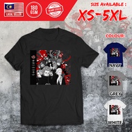 NARUTO Akatsuki Anime Cartoon Streetwear Baju Cotton XS-5XL Lengan Pendek Short Sleeve T-Shirt Baju 