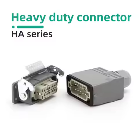 Connectors ZHQCN Heavy Duty HA Screw Crimp Aviation Connector Top Side Out 10Pin 16Pin 32Pin Connect