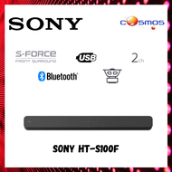 Sony 2ch Single Sound bar with Bluetooth® technology | HT-S100F Soundbar