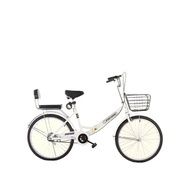 Foldable Bicycle Women's Adult Lightweight Variable Speed Walking Solid Tire 24-Inch 26-Inch Bicycle 22-Inch Luxury