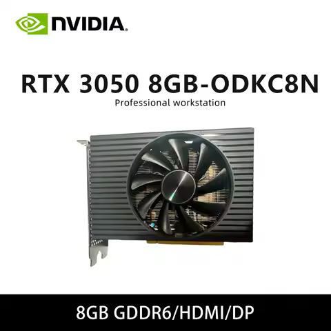 RTX 3050 8G GPU 0DKC8N 8G GDDR6 Graphics Card Support PCI-E 4.0 6pin HDMI DP Interface Single Fan fo