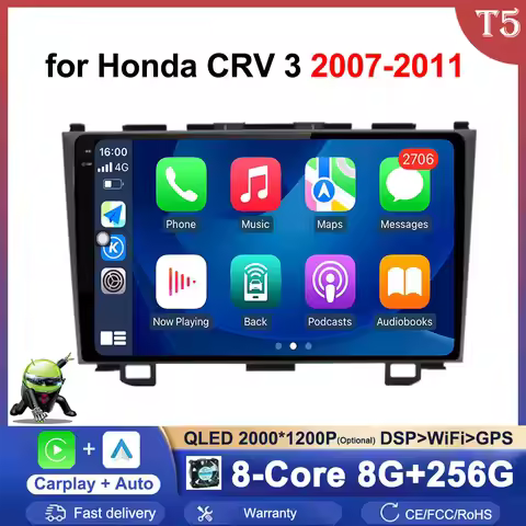 Android OS for Honda CRV CR-V 3 2007 - 2011 Car Radio Video Multimedia Player GPS Navigation Audio S