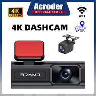 Acroder Dashcam Car 4K WiFi GPS Screen Night Vision Dual Lens 24H Loop Recording (2")