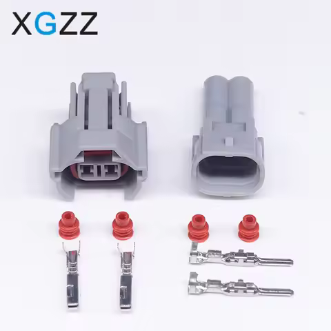 XG7024A-2-21/11 Nippon Denso 2 Pin Waterproof Male And Female Top Slot Fuel Injector Connector 6189-