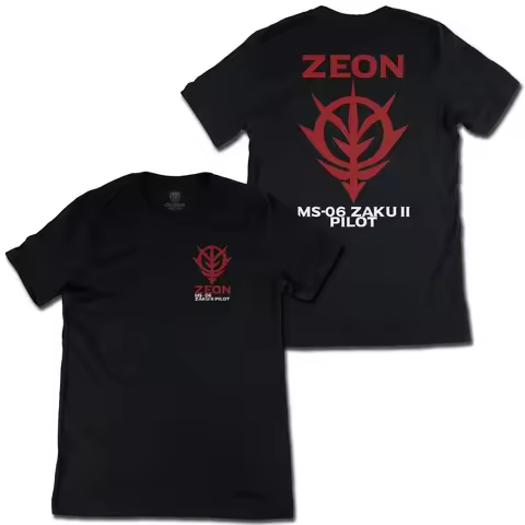 Zeon MS-06 ZAKU II Pilot Mobile Suit Gundam Anime Graphic Art T-Shirt