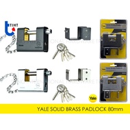 Yale Padlock 80mm Solid Brass Padlock / Gate Padlock / Maindoor Padlock