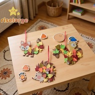 [RiseLargeS] 131pcs Fall Wreath Craft Kit, Autumn Crafts Set, Thanksgiving Art Supplies, Foam Craft 