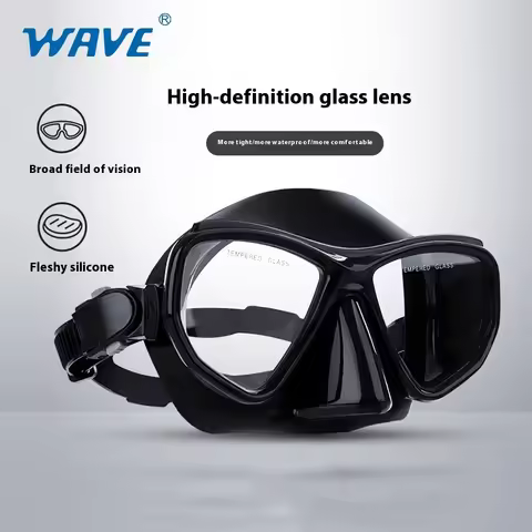 WAVE Quality Snorkeling Glass Eyewear Mask Diving Goggles Snorkel Snorkel Snorkeling Goggles Set Div