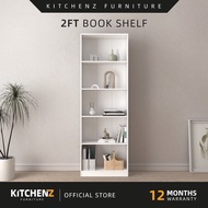 KitchenZ 2FT Open Storage Book Cabinet Bookshelf Bookcase Display Cabinet - HMZ-FN-BS-1092