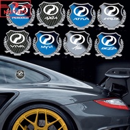 Perodua Car 3D Metal Badge Sticker Carbon Fiber Texture Emblem Auto Body Decoration Decal For Alza A