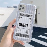 Soft Case Koper / Lugga Ticket EXO For All Type Oppo Vivo Xiaomi Samsung Realme - [SK12] - Casing Hp-Pelindung hp-Case Handphone - Softcase Hp - Case Lentur