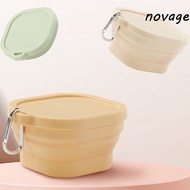 NOVAGEAR​ Foldable Lunch Box, 400ml Silicone Camping Bowls, Large Capacity Non slip bottom Sealing w