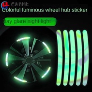 CHINK 20PCS Wheel Hub Reflective Sticker Safety Auto Motobike Electric Bicycle Luminous Stripe Tape