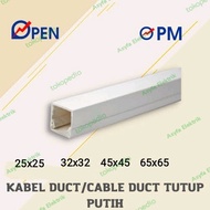 kabel duct / wiring duct 25x25 Putih PM