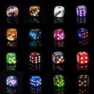 D6 DOT Dice 16 mm. 1 Piece (1die) | For DnD D&D MTG RPG TRPG Board Game Tarot Cards Magic