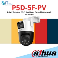 Dahua P5D-5F-PV (5+5MP Outdoor Wi-Fi Dual-Lens Pan & Tilt Camera |  360° View)