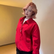 No Brand | แจ็คเก็ตสีแดงสั้นขายดีใหม่