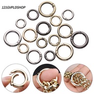 121GVPLDSHOP 3pcs Spring O-Ring Buckles Black gold silver Zinc Alloy Hooks Plated Gate Bag Belt Buck