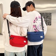 Trendy Men Women Unisex Couple Nylon Crossbody Sling Messenger Bag Male Sling Shoudler Casual Korean Korea Style