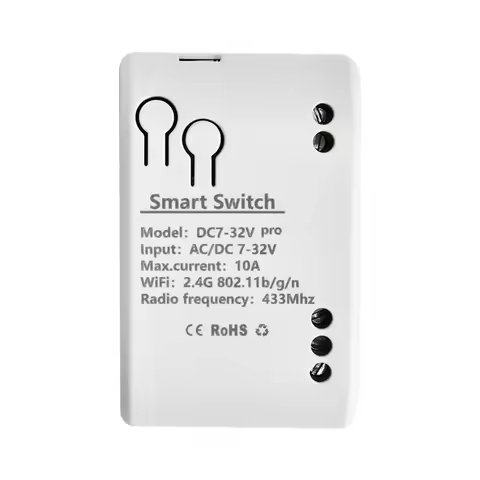 DC 7-32V 12V 24V 10A Wifi Relay Switch for eWeLink APP Smart Remote Control Self-lock Wireless Wifi 