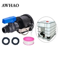 [AWHAO] IBC Tote Valve IBC Tote Adapter Multifunctional 3-size Apply to IBC Containers,