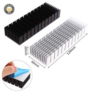 {TB & Bag} 1Pc 120*40*20MM Aluminum Heatsink Heatsink CPU Power Amplifier.