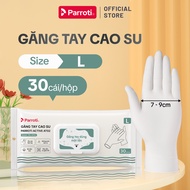 Găng Tay Cao Su Nitrile Dùng Chế Biến Thực Phẩm Siêu Dai An Toàn Không Mùi Chống Trơn Trượt Parroti