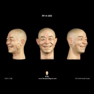 1/6 Model Expression Head Sculpt Face Paint Head Sculpt H005 Eighth Route Anti-Japanes