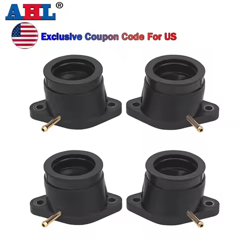 4Pcs Motorcycle Carburetor Interface Intake Outlet Manifold For Yamaha XJR1200 XJR1300 XJR1200SP XJR